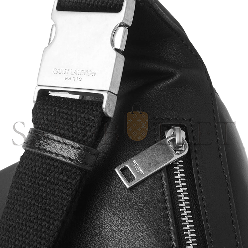 YSL CLASSIC SAINT LAURENT CROSSBODY LEATHER WAIST BAG 557831GIVLE (26*12.5*7.5cm)
